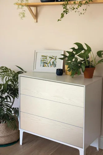Vista 2 de d-c-fix F3460172 - Lámina decorativa de madera de madreperla (17.7 x 78.7 in), color blanco 2-Blanco