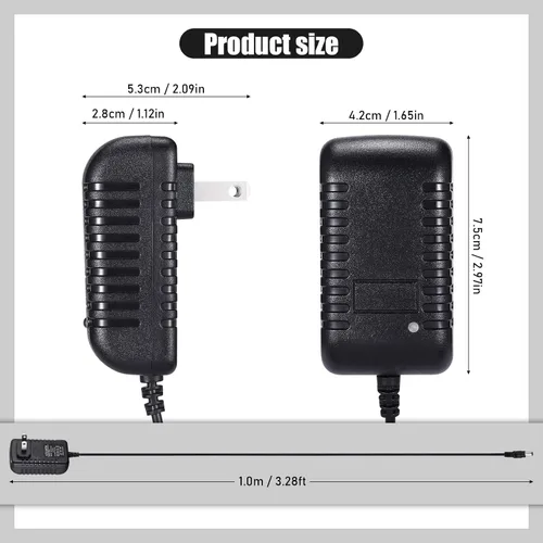 Vista 2 de 2PCS DC 5V 2A adaptador de fuente de alimentación, 10W AC 100-240V