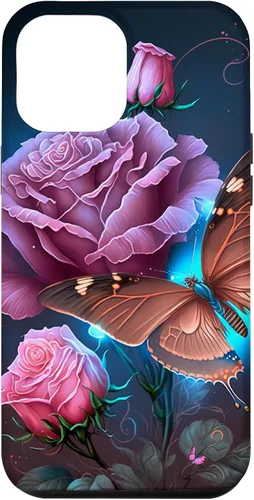 Vista 26 de Family Butterfly Rose Flower Firefly PC Case for iPhone 17