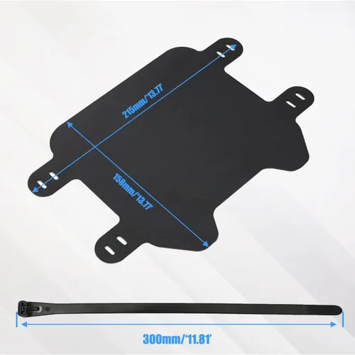 Vista 6 de Placa de matrícula frontal para Sur Ron Light Bee X/S/Ultra Bee Segway X160 X260 Talaria/E-Ride Pro SR S SS 2.0 3.0/Rawrr Mantis/Ebox Dragster ETM
