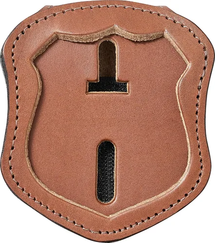 Vista 6 de Perfect Fit Shield Wallets Soporte para cinturón de oficial de patrulla de Nueva York con bolsillo y cadena (Cutout PF145)