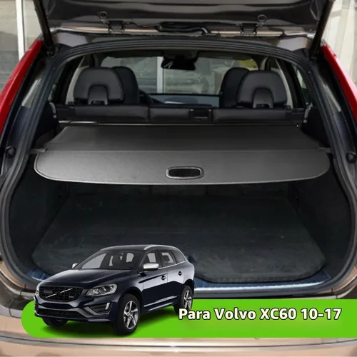 Vista 2 de Cubierta de carga para Volvo XC60 2010 2011 2012 2013 2014 2015 2016 2017 cubierta trasera del maletero ajuste cubierta de seguridad del maletero