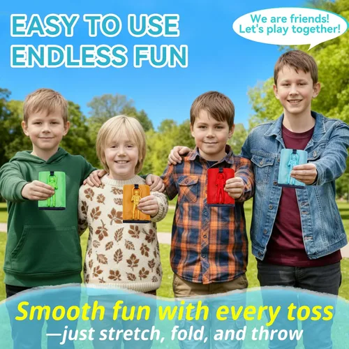 Vista 4 de Yeeeasy Juguetes de paracaídas sin enredos para niños, juego de vuelo al