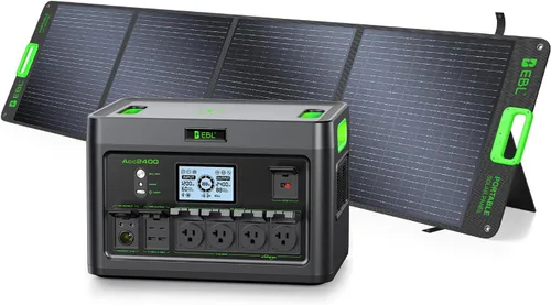 Vista 9 de EBL Generador solar portátil de la central eléctrica de 330W 288.6Wh para Verde
