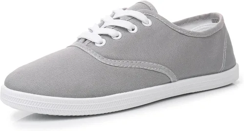 Vista 16 de VenusCelia - Tenis de lona con agujetas Rainbow para mujer Negro (Allblack)