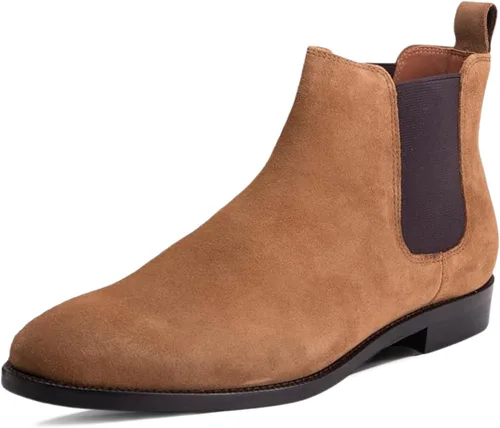Vista 10 de Dunross & Sons Botas Chelsea Jayden para hombre, botas de cuero cómodas Jayden Negro