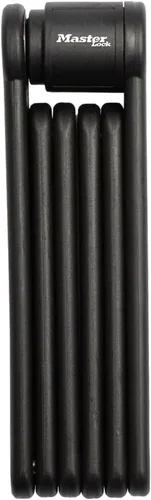 Vista 12 de Master Lock Cerradura plegable para bicicleta con eslabones de acero endurecido naranja, cerradura de bicicleta antirrobo resistente con combinación
