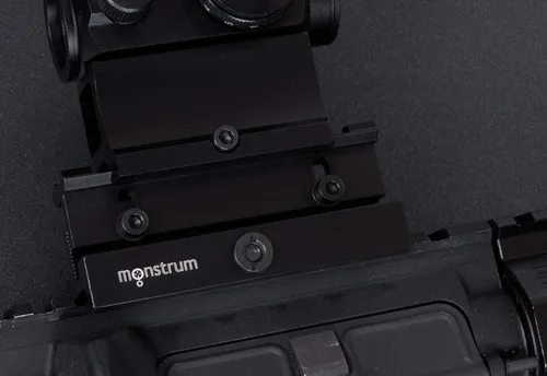 Vista 7 de Monstrum Lockdown Series - Soporte elevador Picatinny de altura ajustable con liberación rápida 3.5 pulgadas