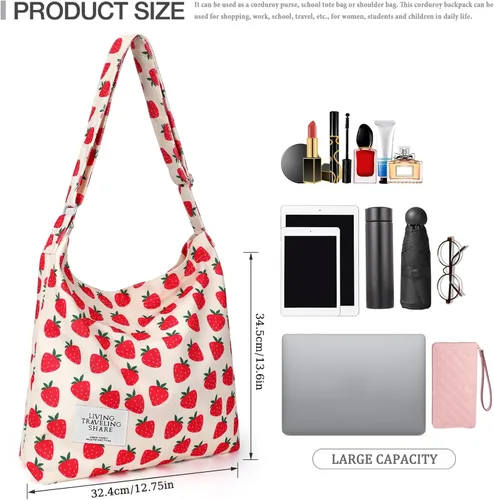 Vista 25 de Bolsa de lona con diseño de bolsillo externo, aspecto elegante, correa de hombro ajustable