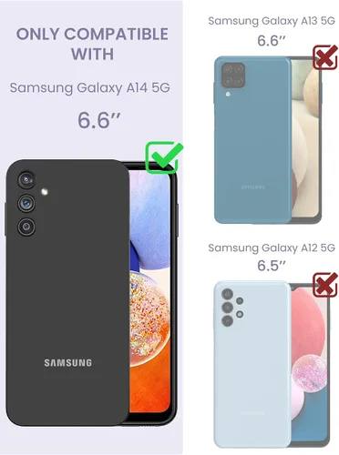 Vista 2 de Carcasa para Samsung Galaxy A14, diseño de flores transparentes
