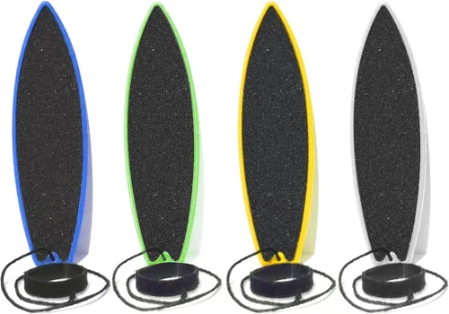 Vista 7 de Tablas de surf con dedos, tabla de surf para ventana de automóvil, tabla de surf con cuerda para niños, adolescentes y adultos Azul Negro Verde