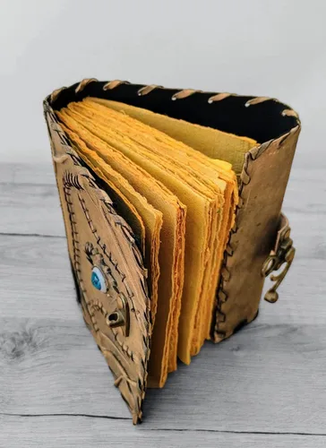 Vista 7 de Leather Crafter's Libro de hechizos Hocus Pocus, libro de hechizos, decoración de Halloween, diario de cuero, libro de sombras, regalos de Navidad