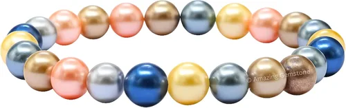 Vista 676 de Amazing Gemstone Crystal Bracelet for Women Men's Gifts - Protection Healing Crystal Bracelet - 8mm Gemstone Beaded Stretchable Bracelet Pulseras