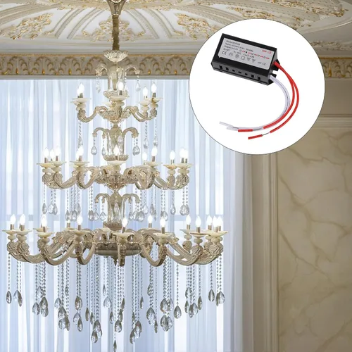 Vista 6 de 40W Electronic Transformer, 120V/110V AC Input to 12V AC Output Step Down Halogen Transformer for 12V Under Cabinet Track Lights, Halogen Lamps