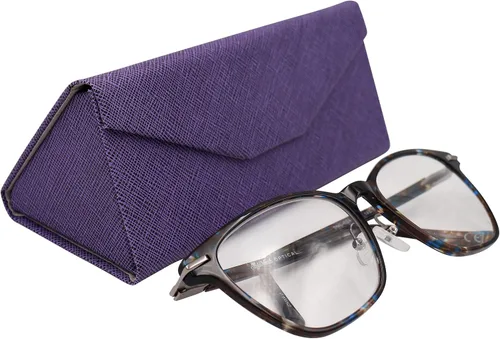 Vista 199 de Real Sic Funda para lentes de sol para hombres y mujeres, soporte magnético plegable para lentes de sol, inspirado en el color sólido