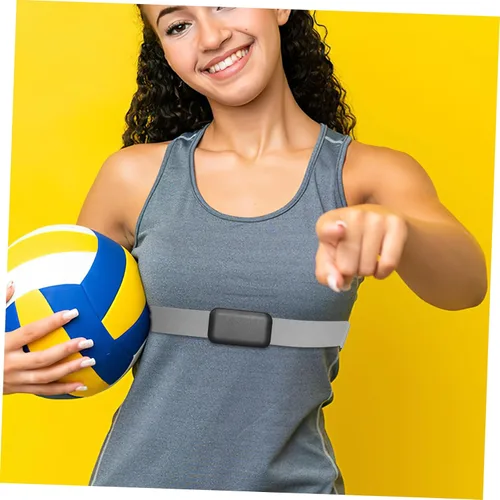 Vista 4 de KOMBIUDA Monitor de pecho correa elástica cómoda reemplazo suave tela deportes al aire libre fitness monitor