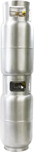 Vista 12 de Flame King tanque de propano de aluminio de 33.5 lb para montacargas con manómetro, cumple con DOT y TC, diseño resistente y liviano