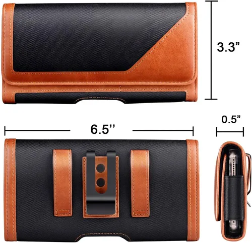 Vista 7 de Funda para iPhone XS MAX para Gcepls iPhone XR con clip y correa para iPhone 8 Plus, iPhone 7 Plus/Galaxy S9 Plus con una funda fina, ranura
