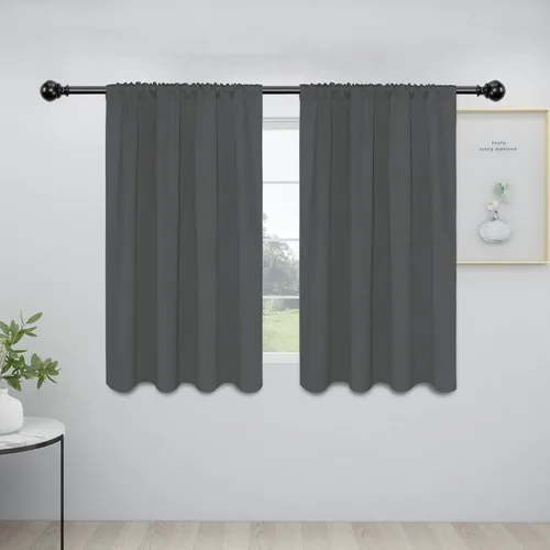 Vista 38 de Easy-Going - Cortinas opacas con bolsillo para varilla para dormitorio, cortinas de ventana para oscurecer la habitación para sala de estar