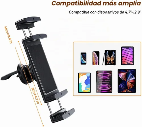 Vista 2 de OATSBASF Soporte de teléfono para coche con clip de ventilación para Z Fold