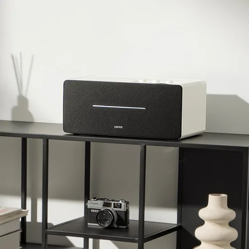 Vista 4 de Edifier Altavoces de computadora de escritorio integrados D12 con Bluetooth 5.0, altavoz estéreo inalámbrico de mesa de 70 vatios RMS con salida