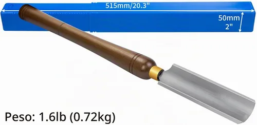 Vista 5 de Cincel de torno HSS de 2 pulgadas, cincel para torno para torneado de madera