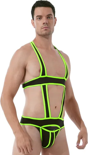 Vista 34 de Jockstrap Lucha Sencillo Bolsa Hebilla Bolsa Leotardo Ropa Interior Arnés Monos