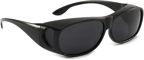 Vista 2 de 2 paquetes HD Fitover día noche conducción gafas antideslumbrantes con lentes polarizadas para hombres y mujeres