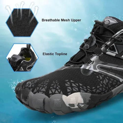 Vista 3 de XIHALOOK Zapatos deportivos de senderismo para mujer y hombre, de secado rápido, descalzos para playa, caminar, kayak, surf, entrenamiento