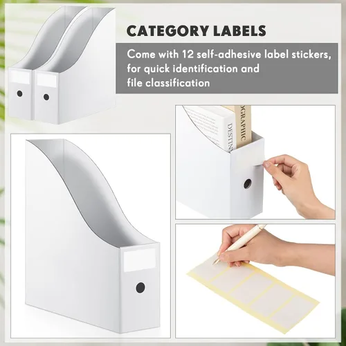Vista 5 de Thenshop 6 unidades de almacenamiento de papel para álbumes de recortes, organizador de almacenamiento de papel de 12 x 12 pulgadas, con pestañas