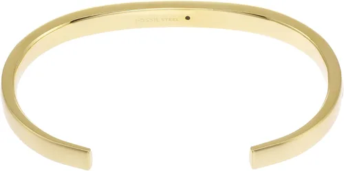 Vista 4 de Fossil - Pulsera de identificación de acero inoxidable chapado para hombre, de regalo personalizada, grabable