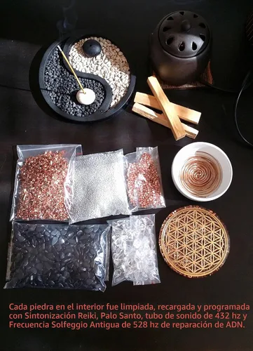 Vista 10 de ORGONITE ORGONE 4" Flower of Life Coaster