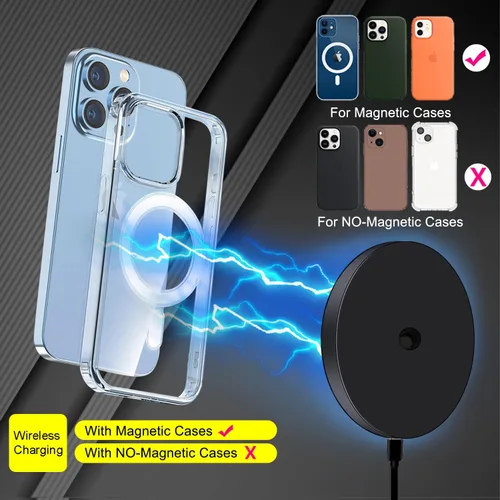 Vista 4 de HA-W08 magnético selfie stick trípode de carga inalámbrica magnético soporte de carga inalámbrica de escritorio Smartphone extensión trípode