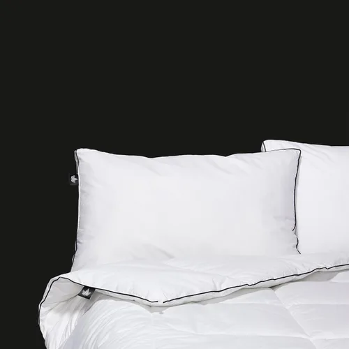 Vista 5 de Canadian Down & Feather Co. - Cama de poliéster alternativa de microfibra de plumón tamaño individual, lavable a máquina, cubierta de 260 hilos