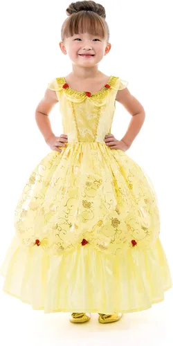 Vista 3 de Little Adventures disfraz de princesa amarillo para niña M 3-5 años Traditional