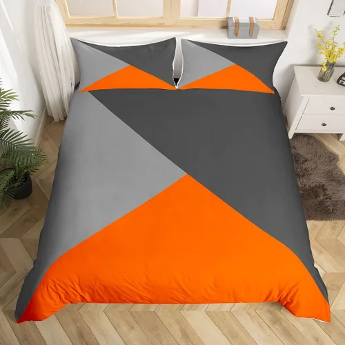 Vista 8 de Erosebridal Funda de edredón de madera con puerta de granero, juegos de ropa de cama estilo occidental, tamaño Queen, funda de edredón rústica