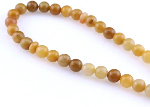 Vista 2 de Muslims Islamic Dhikr Tasbeeh Tasbih - Cuentas de oración, 33 cuentas de piedra de jade amarillo con borla