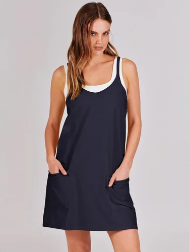Vista 2 de ANRABESS - Vestido deportivo para mujer, para verano, rómper para tenis, entrenamiento y deportes, minivestido enterizo, pantalones cortos
