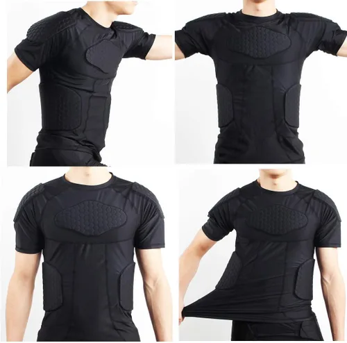 Vista 2 de Topeter - Camiseta de compresión acolchada para hombre