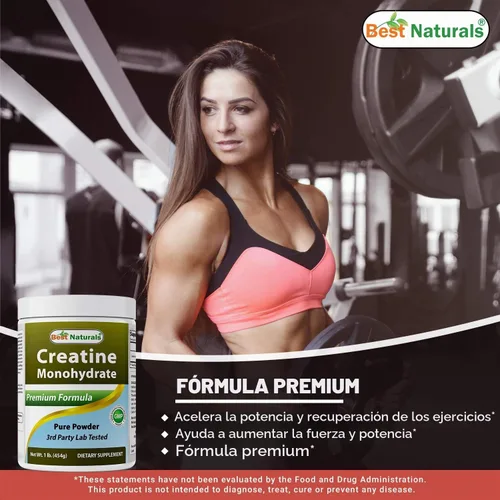 Vista 5 de Best Naturals Monohidrato de creatina, 1 libra de polvo puro (1 libra (paquete de 2))