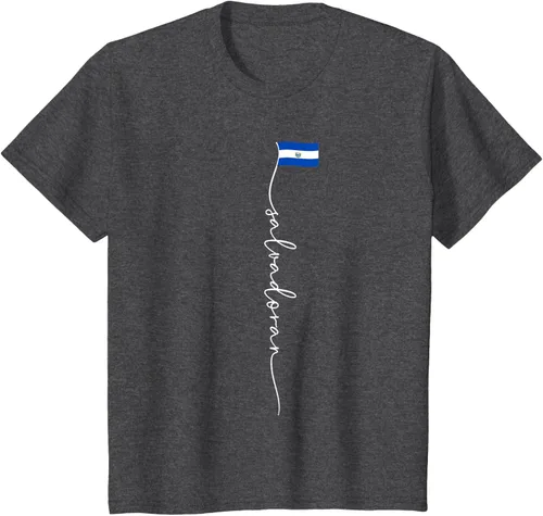 Vista 34 de Camiseta con la bandera salvadoreña de El Salvador