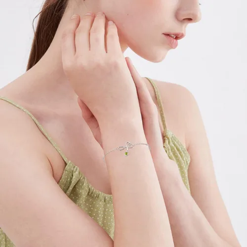 Vista 6 de Palpitate Pulsera de plata de ley 925 para mujer y niña, piedra natal, estetoscopio, regalo para estudiantes de enfermería, graduación, cumpleaños