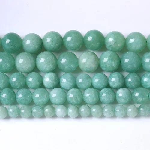 Vista 63 de 45 Cuentas de Piedra Natural de 5⁄16 Pulgadas (8 mm) con Cuentas de Amazonita Azul para Hacer Joyería AAA Redondas Cuentas Sueltas Piedras