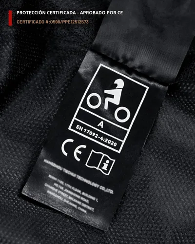 Vista 8 de BORLENI Chaqueta para motociclista, resistente al viento, equipo de protección de todo el cuerpo para motociclista Negro