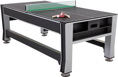 Vista 16 de Mesa de Juegos Múltiples Giratoria 3 en 1 Triumph – Mesa de Juego Giratoria de 84" con Hockey de Aire, Billar y Tenis de Mesa – Juego Completo