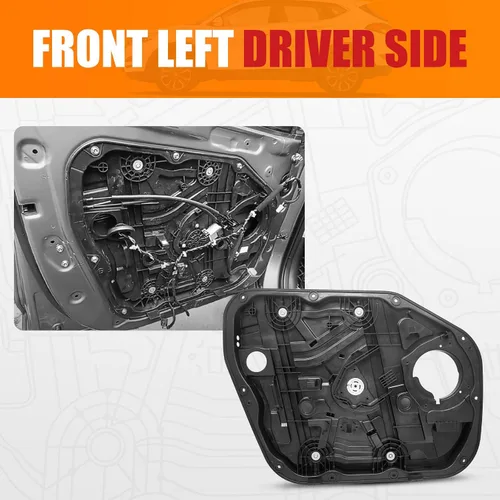 Vista 4 de X4XZ Regulador de Ventana Delantero Izquierdo de Repuesto Sin Motor Lado del Conductor Compatible con Hyundai Tucson 2016-2020 82471-D3011