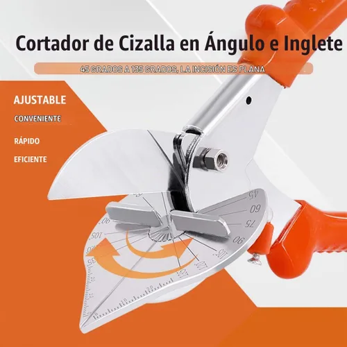 Vista 5 de Hilitchi Cortador de inglete multiángulo mejorado que corta 45 a 135 grados, herramienta de corte para pequeños trabajos de inglete y proyectos