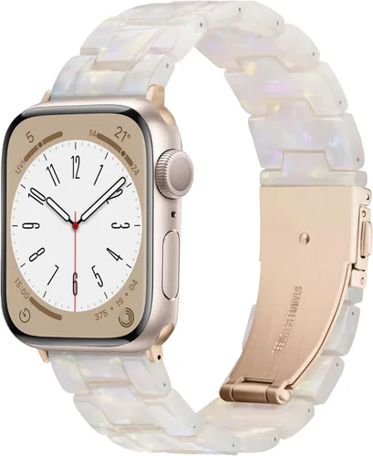 Vista 16 de Compatible con Apple Watch Band de 1.614 in, 1.575 in, 1.496 in o 1.929 in, 1.772 in, 1.732 in, 1.654 in, correa de repuesto de resina ligera