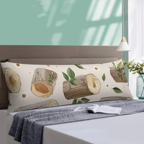 Vista 10 de Pillowcases Set of 2 Pillow Shams Breathable Soft Pillow Covers with Envelope Closure Birch Stump Pattern Pillowcases Standard Size 12 "x20 Cooling