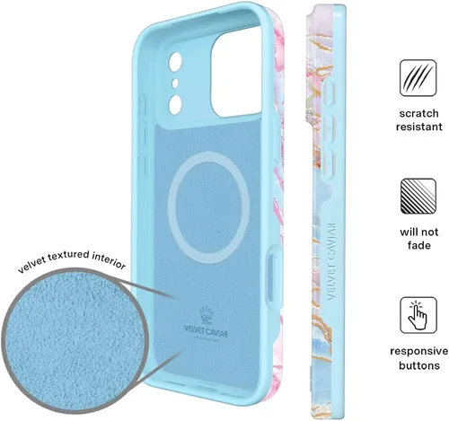 Vista 19 de VELVET CAVIAR Funda para iPhone 15, compatible con MagSafe, probada contra caídas de 10 pies, fundas protectoras de diseño, leopardo color rosa